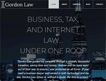 Tablet Screenshot of gordonlawltd.com